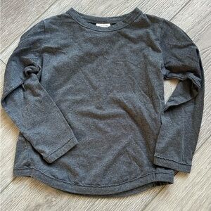Zara Dark Gray Long Sleeve Tee for Kids
